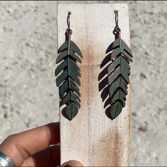 Feather Earrings - Picture 2 of 2